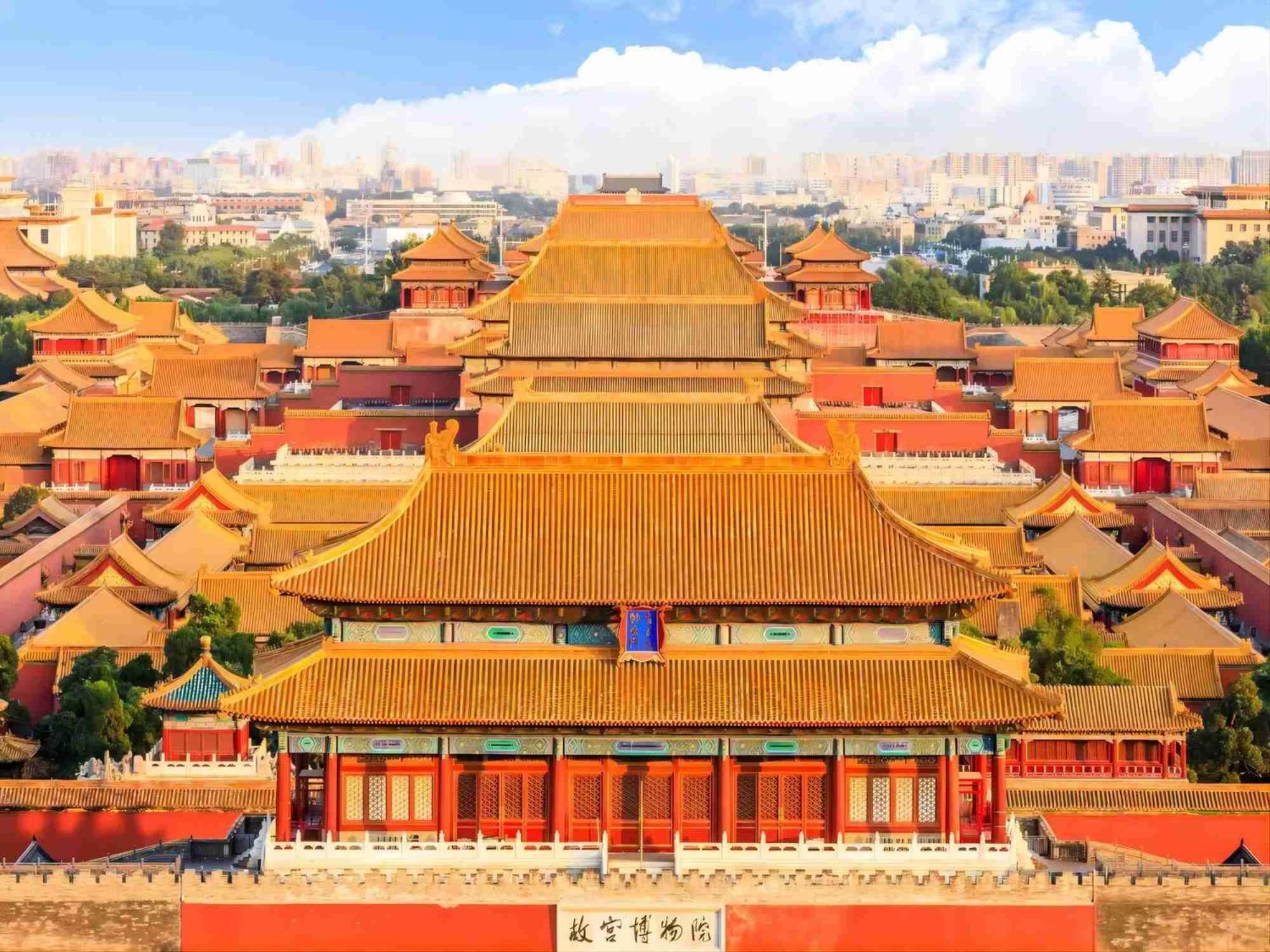 Happy Dragon Saga Hotel: Garden Terrace in City Center Beijing Exterior photo