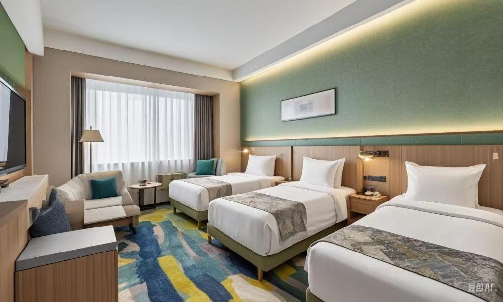 Happy Dragon Saga Hotel: Garden Terrace in City Center Beijing Exterior photo